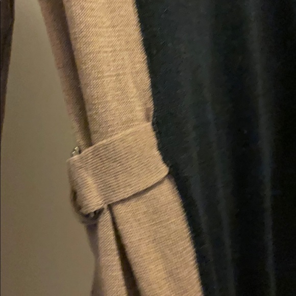 Black and Tan sweater with buckle on side - Picture 2 of 3